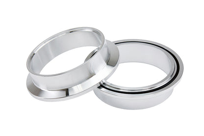 HPS Stainless Steel 2" V Band Clamp Kit, Aluminum Flanges, NBR O-Ring, Quick Release