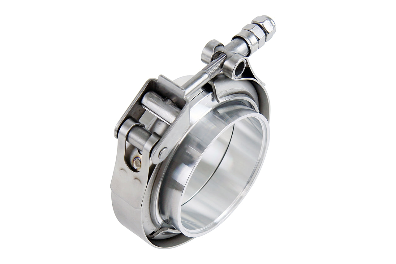 HPS Stainless Steel 4.5" V Band Clamp Kit, Aluminum Flanges, NBR O-Ring, Quick Release