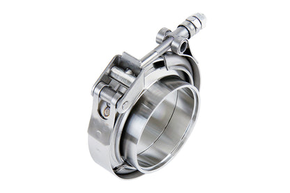 HPS Stainless Steel 3.5 inch V Band Clamp Kit Stainless Steel Flanges Quick Release