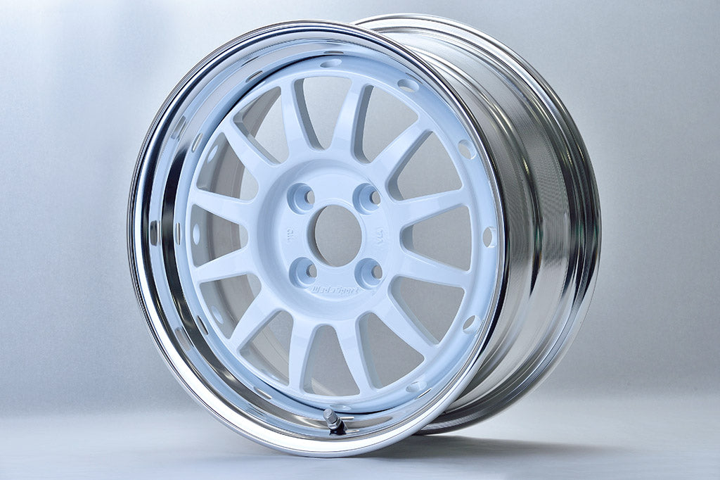 WedsSport Racing 2P 2-Piece Wheel - 15x7.0 / Offset +35 / 4x100 (White)