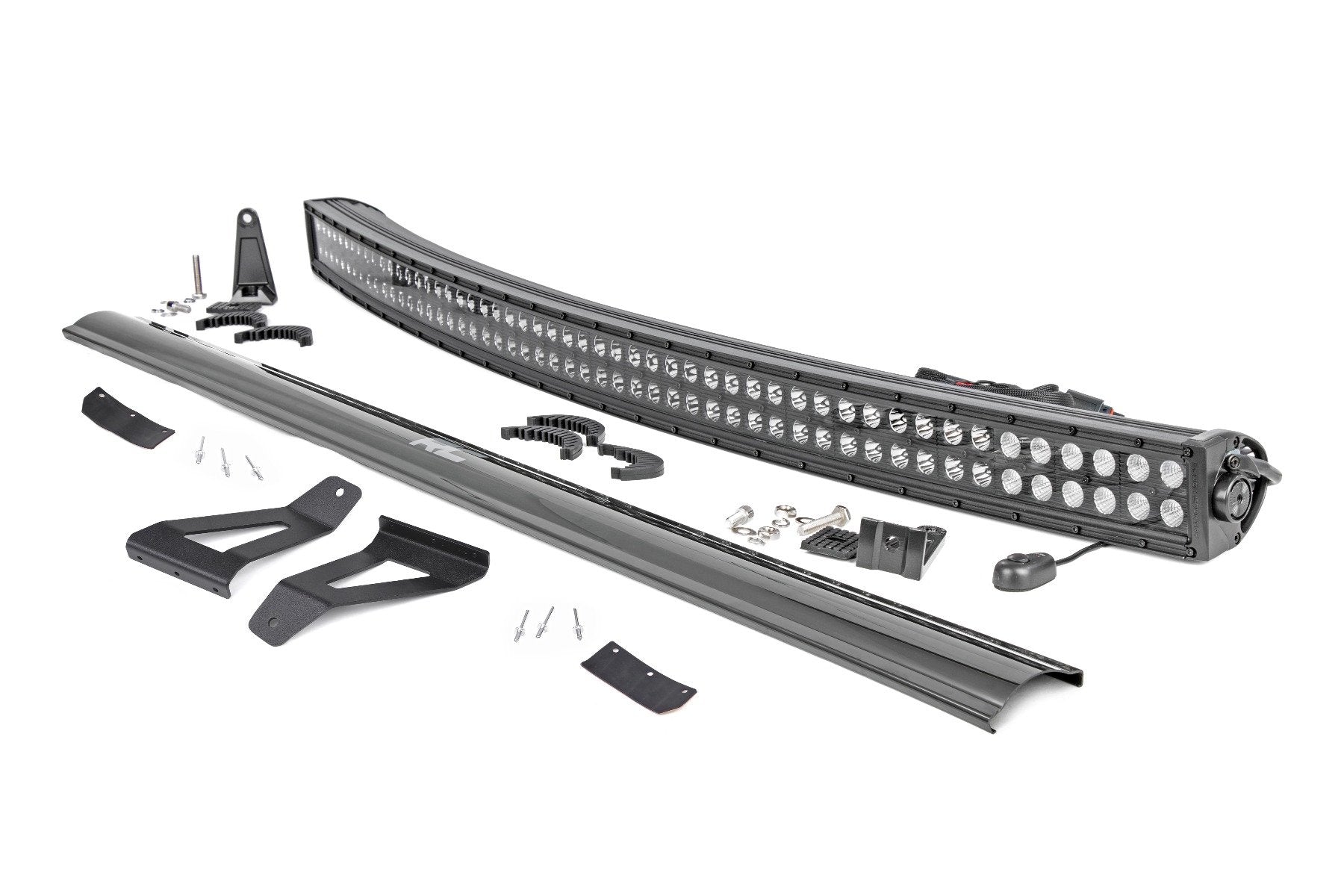 LED Light Kit | Windshield Mount | 50" BLK Dual Row | Jeep Cherokee XJ (84-01)