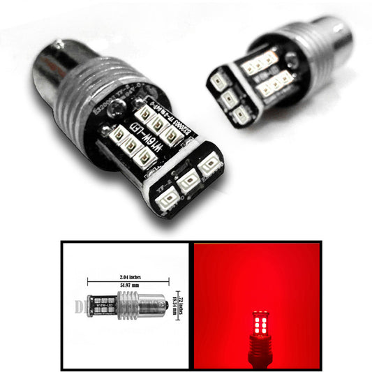 2x 1156 RED Super Bright LEDS 600 Lumens High Power 3535 Chip LEDs Turn Signal Light Bulbs