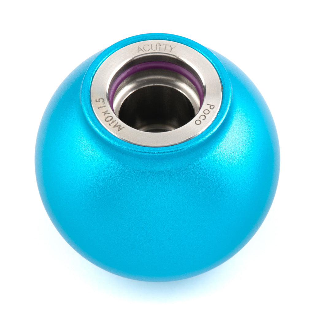 ACUiTY Instruments POCO Low-Profile Shift Knob in Satin Teal Anodized Finish
