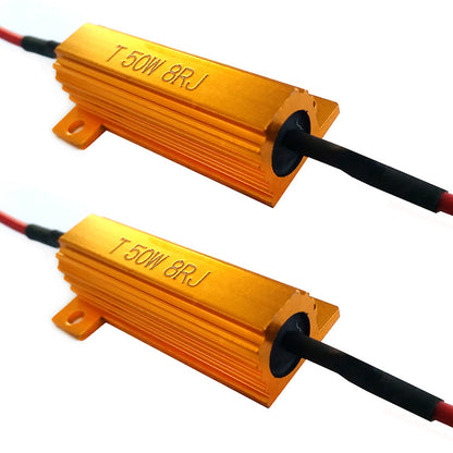 2pcs 50W 8ohm High Power Load Resistor LED Bulb Turn Signal Blinker Flash / Flicker