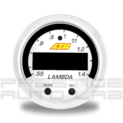 AEM 30-0300-ACC Silver Bezel and White Face for X-Series Wideband UEGO AFR Sensor Controller Gauge