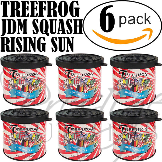 6-Pack TREEFROG JDM Products Tree Frog SQUASH Scent Air Freshener - JDM SQUASH