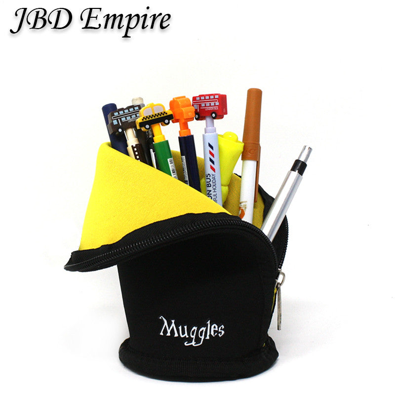 JBD Harry Potter Style Standing Pencil Case / Make up holder NEOPRENE - Black