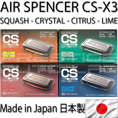 COMBO JDM CS-X3 REFILL GENUINE EIKOSHA AIR SPENCER SQUASH AIR FRESHENER CSX3