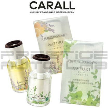 Mint & Eucalyptus 3057 Carall Naturi Perfume Bottle Air Freshener - Made in Japan JDM