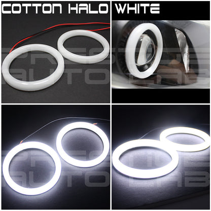 Prestige Cotton Halo Angel Eye 90mm White- 2 Pack
