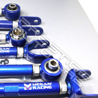 Megan Racing Adjustable Rear Camber + Radius + Toe Arms Kit For Nissan 350Z G35 03-07
