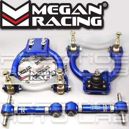 Megan Racing Front Upper + Rear Camber Arms Kit For Acura Integra 1994-2001 DC DB DC2 DC4