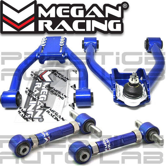 Megan Racing Adjustable Front + Rear Camber Control Arms Kit For Honda CRV CR-V 1997 - 2001