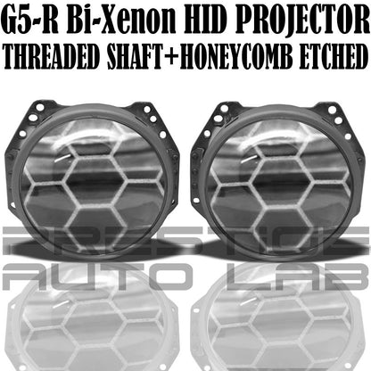 G5-R Clear lens with Honeycomb etching Bi-Xenon HID Projectors