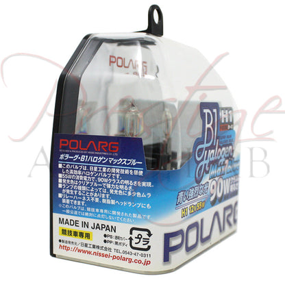Polarg H1 3900k 55w Max Blue Halogen Bulbs - Made in Japan JDM