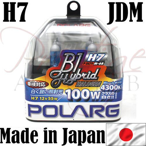 Polarg H7 4300k Miracle White Halogen Bulbs - Made in Japan