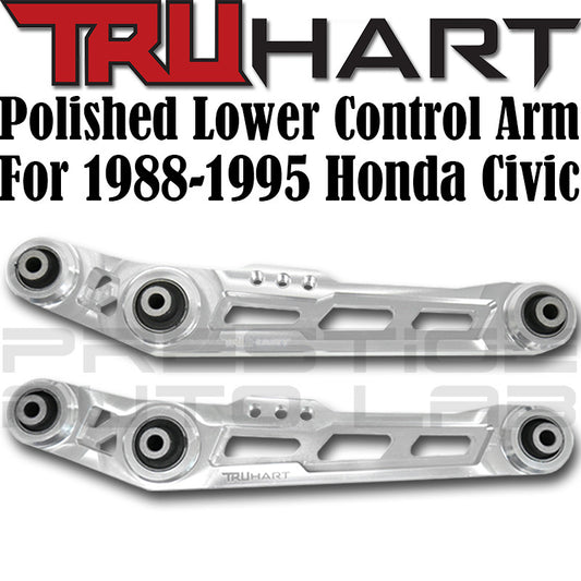 Truhart Lower Control Arms (Polished) for 88-95 Honda Civic