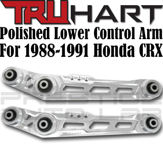 Truhart Lower Control Arms (Polished) for 88-91 Honda CRX