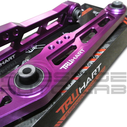Lower Control Arms (Anodized Purple) for : 88-95 Civic (EXCL BALL RLM)/CRX (EXCL BALL RLM) /90-01 Integra Rear (EXCL TYPE R)