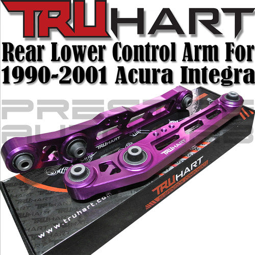 Truhart Lower Control Arms (Anodized Purple) for 1990-2001 Acura Integra (EXCL TYPE R)