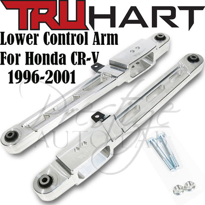 TruHart Front & Rear Adjustable Upper Camber & Rear Lower Control Arms (Polished) 1997-2001 Honda CRV