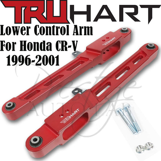 TruHart 1997-2001 Honda CRV Rear Lower Control Arm Kit - RED