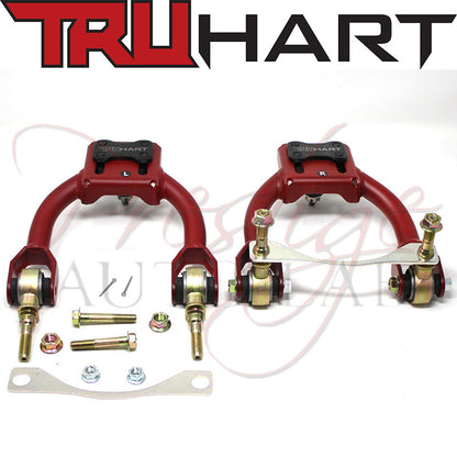 TruHart Front Adjustable Upper Camber Control Arms w/ Bushing + Prestige Rear Camber for Civic 1992-1995 / Integra 1994-2001