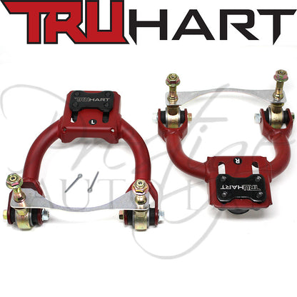 TruHart Front Adjustable Upper Camber Control Arms w/ Bushing + Prestige Rear Camber for Civic 1992-1995 / Integra 1994-2001