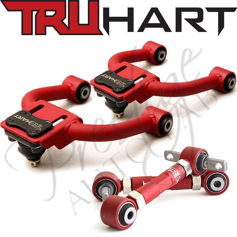 TruHart Front Upper Camber Kit Arm Pillowball  & Rear Camber for Honda Civic 96-00 EK EM TH-H204 + TH-H201