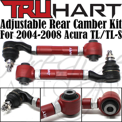 Truhart Adjustable Negative Front Camber, Rear Toe Arms, and Rear Camber Kit For 2004-2008 Acura TL & Type-S