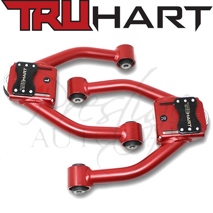 TruHart Front & Rear Adjustable Upper Camber & Rear Lower Control Arms (Polished) 1997-2001 Honda CRV