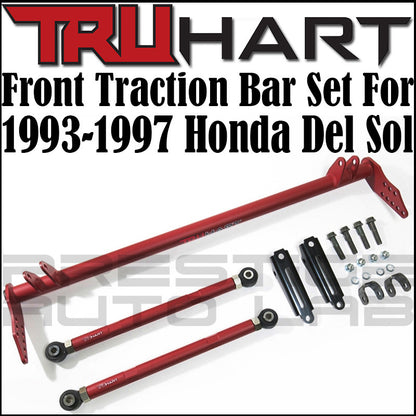Truhart Front Traction Bar Suspension Set for 1993-1997 Honda Del Sol