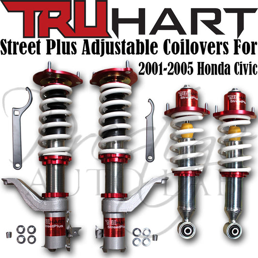 Truhart StreetPlus Adjustable Coilover system for 2001-2005 Honda Civic
