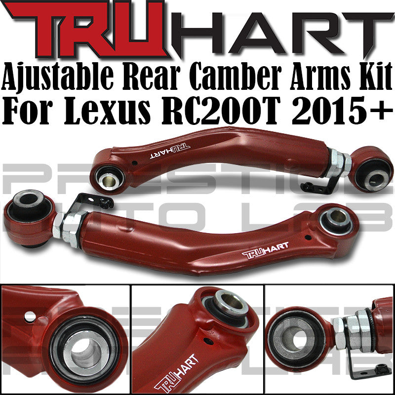TruHart Adjustable Rear Upper Camber Arms Kit For Lexus RC200t 2013+ IS GS