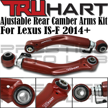 TruHart Adjustable Rear Upper Camber Arms Kit For Lexus IS F 2014+ RC GS
