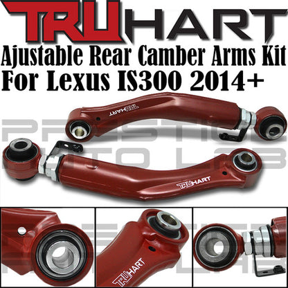 TruHart Adjustable Rear Upper Camber Arms Kit For Lexus IS300 2014+ RC GS