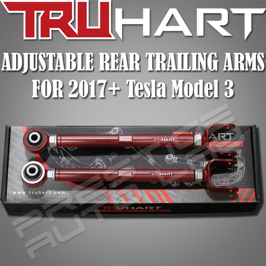 Truhart Adjustable Rear Trailing Arms kit For 2017+ Tesla Model 3
