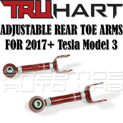 Truhart Adjustable Rear Camber, Rear Toe, Rear Upper Front Arms For 2017+ Tesla Model 3