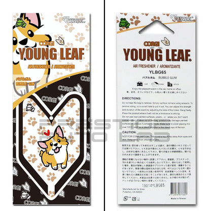 2 PACK Wakaba Japan Treefrog Young Leaf Sunrise Corgi Bubble Gum Scent Air Freshener
