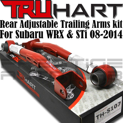 TruHart Adjustable Rear Trailing Arms Kit For Subaru Impreza WRX STI 2008 - 2014