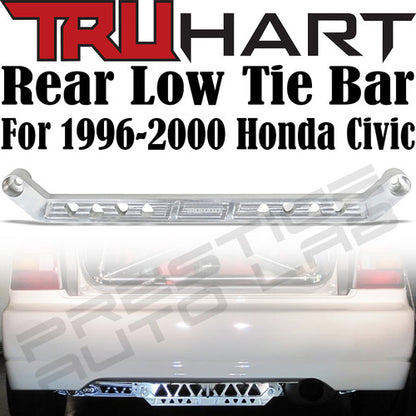 TruHart Polished Rear Tie Bar For Honda Civic 1996 - 2000 EJ EM EK
