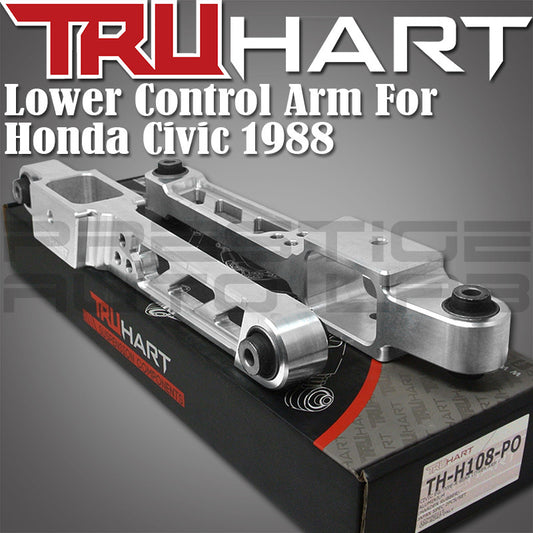 TruHart Polished Rear Lower Control Arms Kit For Honda CRX 1988