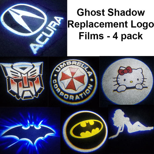 Logo Film Replacements for Ghost Shadow - 2 Pairs