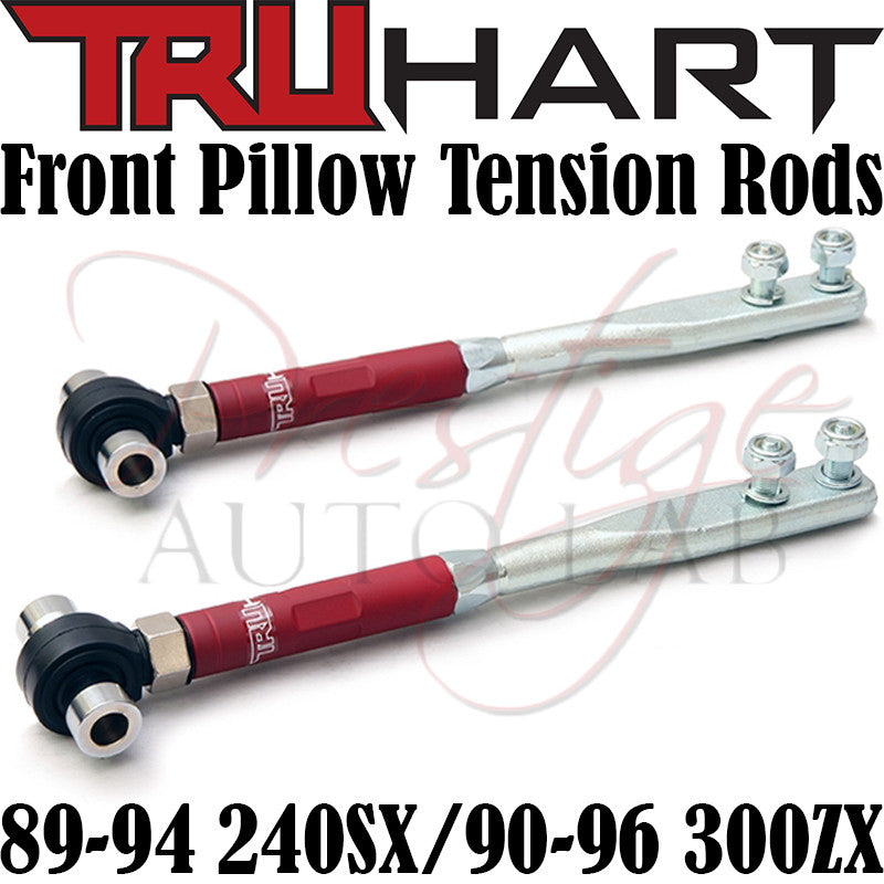 TruHart Adjustable Front Pillow Tension Rods Kit for Nissan 240SX S13 180SX Silvia
