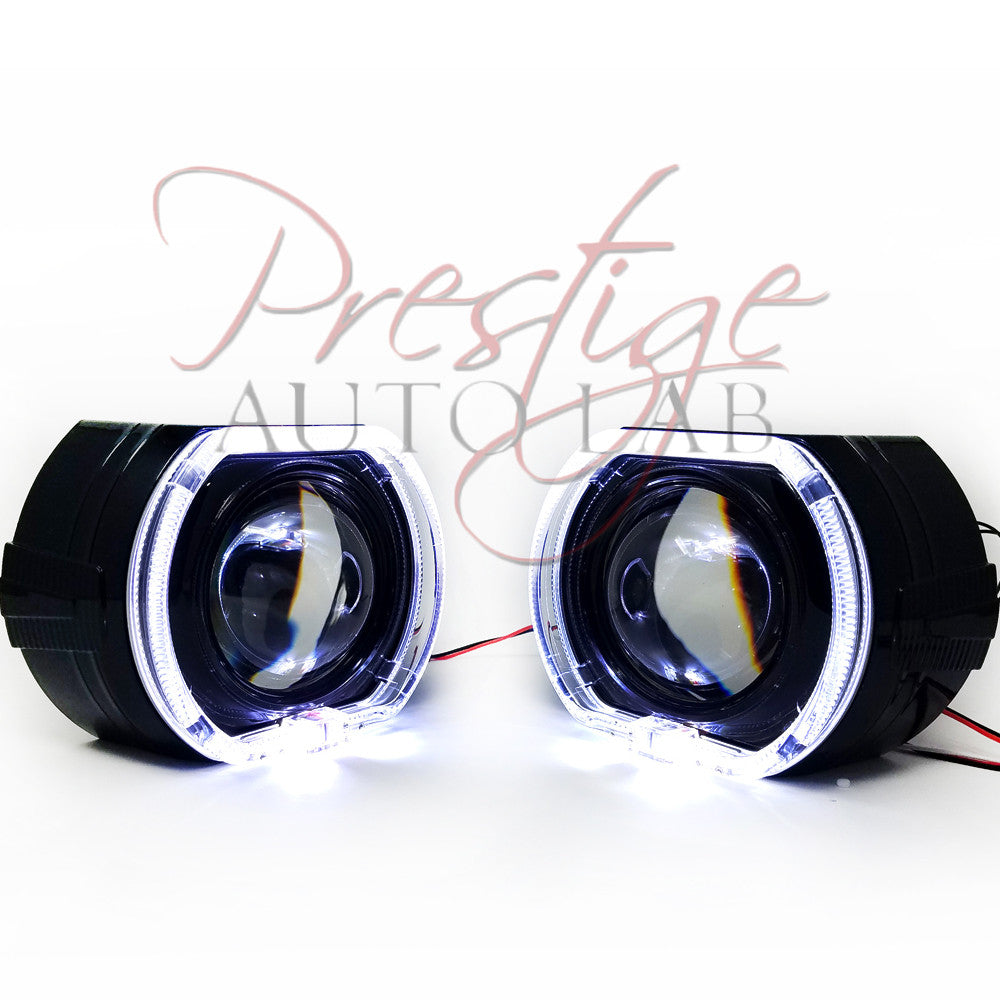 BMSV3.0 3"  Projector Square LED Halo Ring Angel eye Shrouds For Headlights