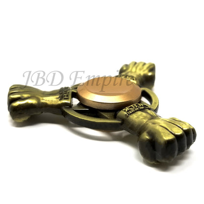 JBD The Hulk Gold fist , Anti-Anxiety Fidget Spinner Toy Helps Focusings EDC Focus Toy for Kids & Adults - Stress Reducer Reliever ADHD Anxiety and Boredom