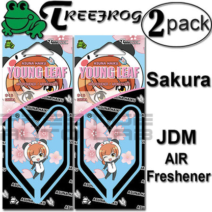 Treefrog Japan Young Leaf Shiba Jdm Squash Scent Air Freshener - 2 Pack