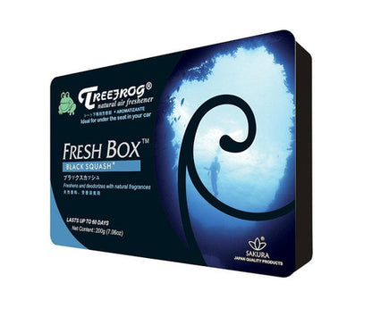 Treefrog Natural Air Freshener TRBS55 Squash Scent, Black