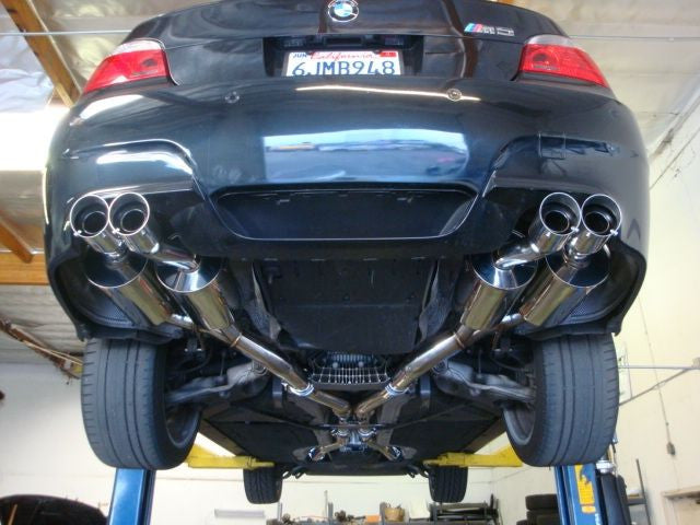 Megan Racing Blue Titanium Quad Tips Supremo Exhaust Kit For BMW M5 (E60) 2005 - 2010