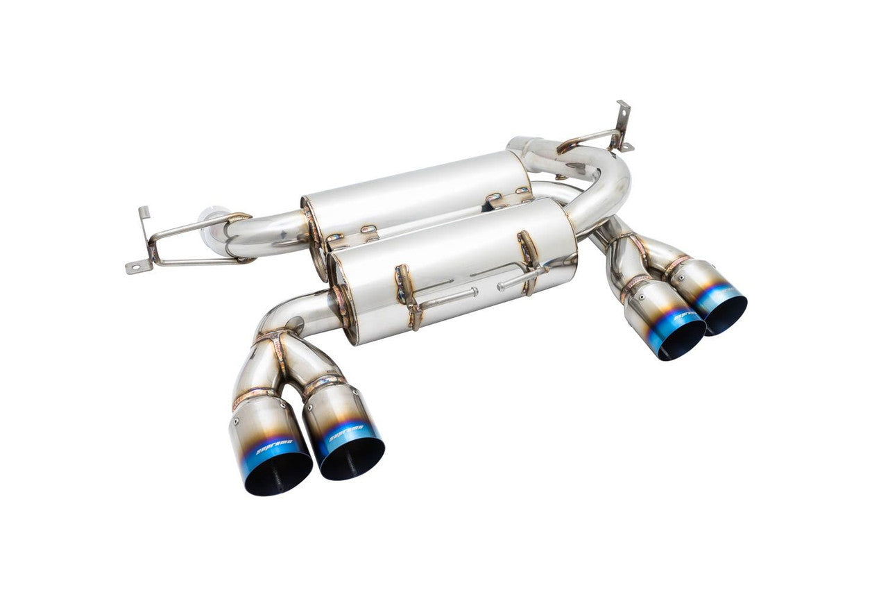 Megan Racing Blue Titanium Tips Surpremo Axle-Back Exhaust For BMW M3 (E90) 2008 - 2011